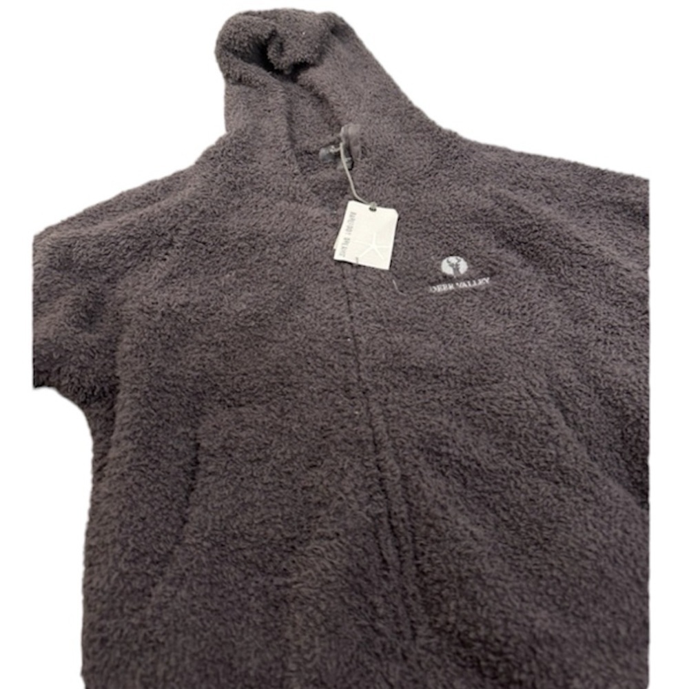 NWT Barefoot Dreams CozyChic® Women's Relaxed Zip-up Hoodie Gray - Picture 2 of 7